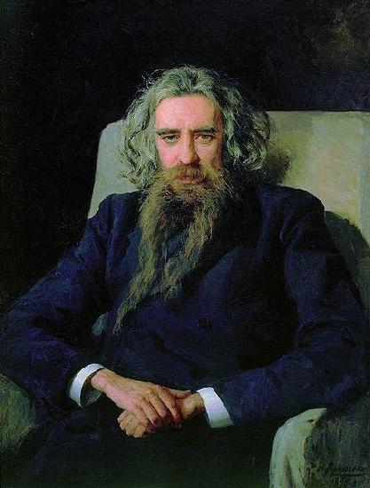 Nikolai Yaroshenko Portrait of Vladimir Solovyov, oil painting image